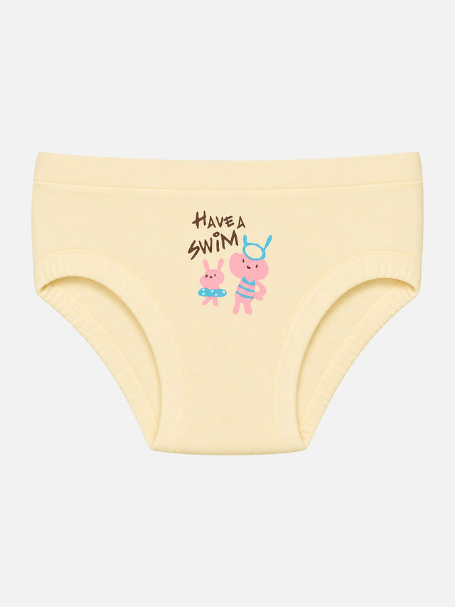 Baby Girls Solid Panty with Inner Elastic Waistband for Comfortable Everyday Innerwear Essentials - Pack of 6