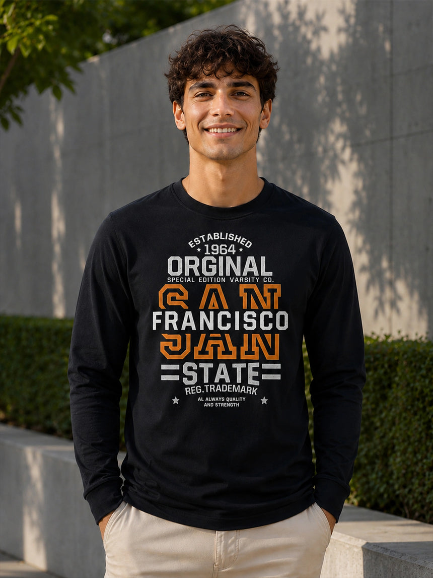 Men T-Shirt Round Neck Full Sleeves