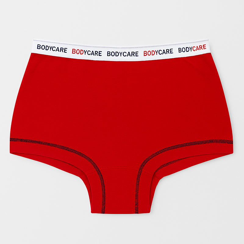 BODYCARE Girl's Premium Cotton Boyshorts Pack of 4 (Color & Print May Vary)