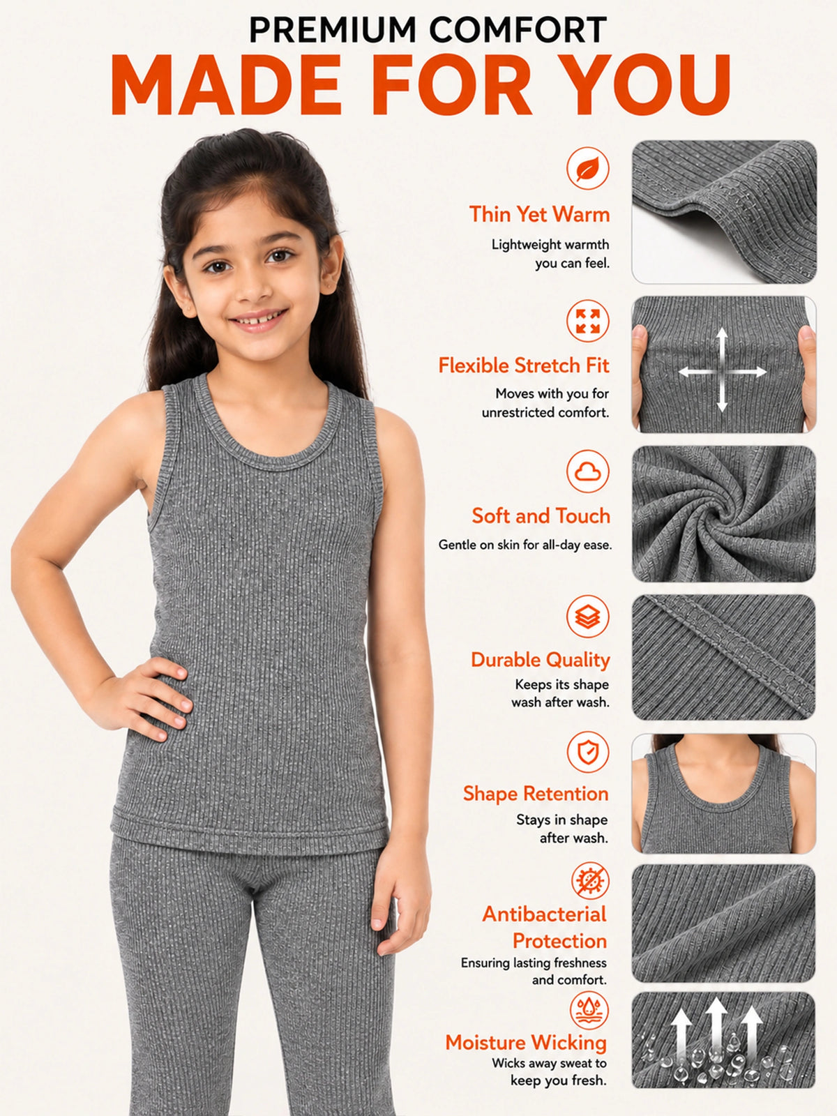 Unisex Round Neck Sleeveless Top with Clean Basic Styling, Comfortable Essential Wear and Regular Wardrobe Use