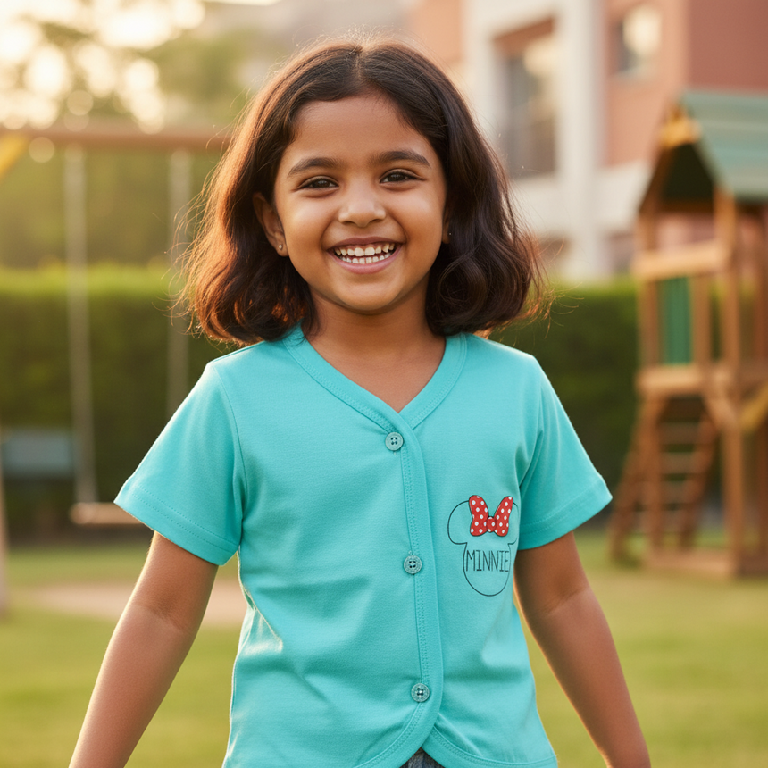 Bodycare Girls Minnie & Friends Printed Vest Pack Of 3