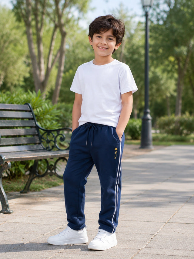 Boys Cotton Track Pant with Regular Fit for Casual Wear, Active Movement and Everyday Lounge Comfort