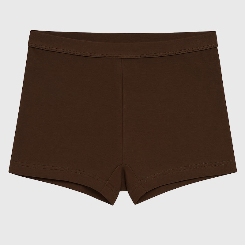 Bodycare Girls Boyshorts Solid Navy & Brown Pack Of 2