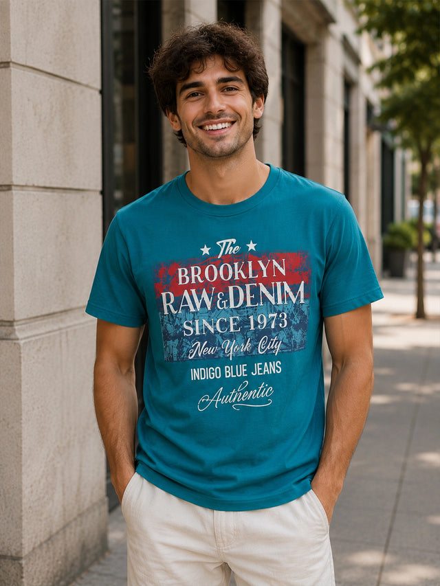 Men Round Neck Half Sleeves T-Shirt Solid Casual Wear Top for Everyday Outfits, Travel and Smart Basics
