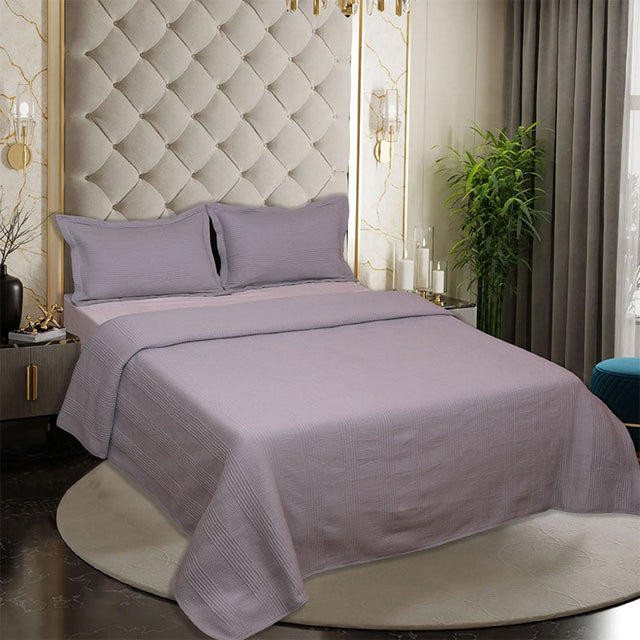 King Size Cotton Jersey Bedcover Camel Beige - Bodycare