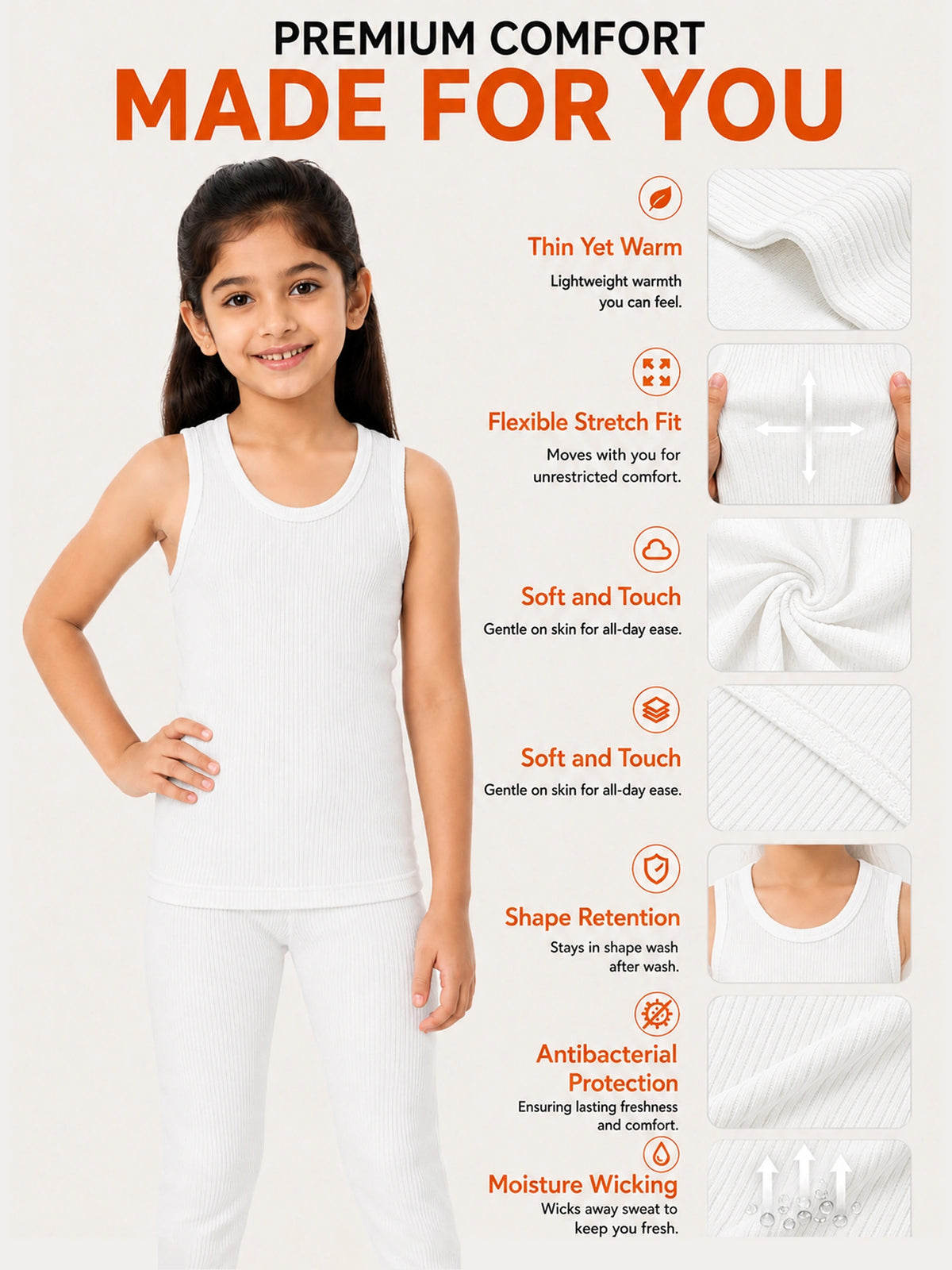 Unisex Round Neck Sleeveless Thermal Top for Warm Innerwear Comfort, Easy Winter Layering and Regular Use - Pack of 2