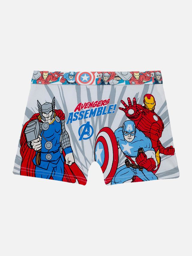 Boys Avengers Cotton Spandex Trunk Underwear with Top Elastic for Stretch Comfort and Daily Innerwear Use - Pack of 4