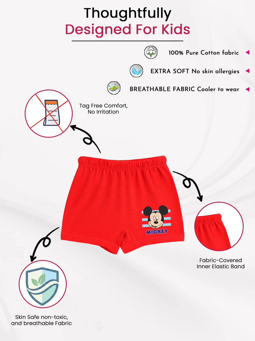 Boys Mickey & Friends Trunk Inner Elastic Pack of 3 - Bodycare