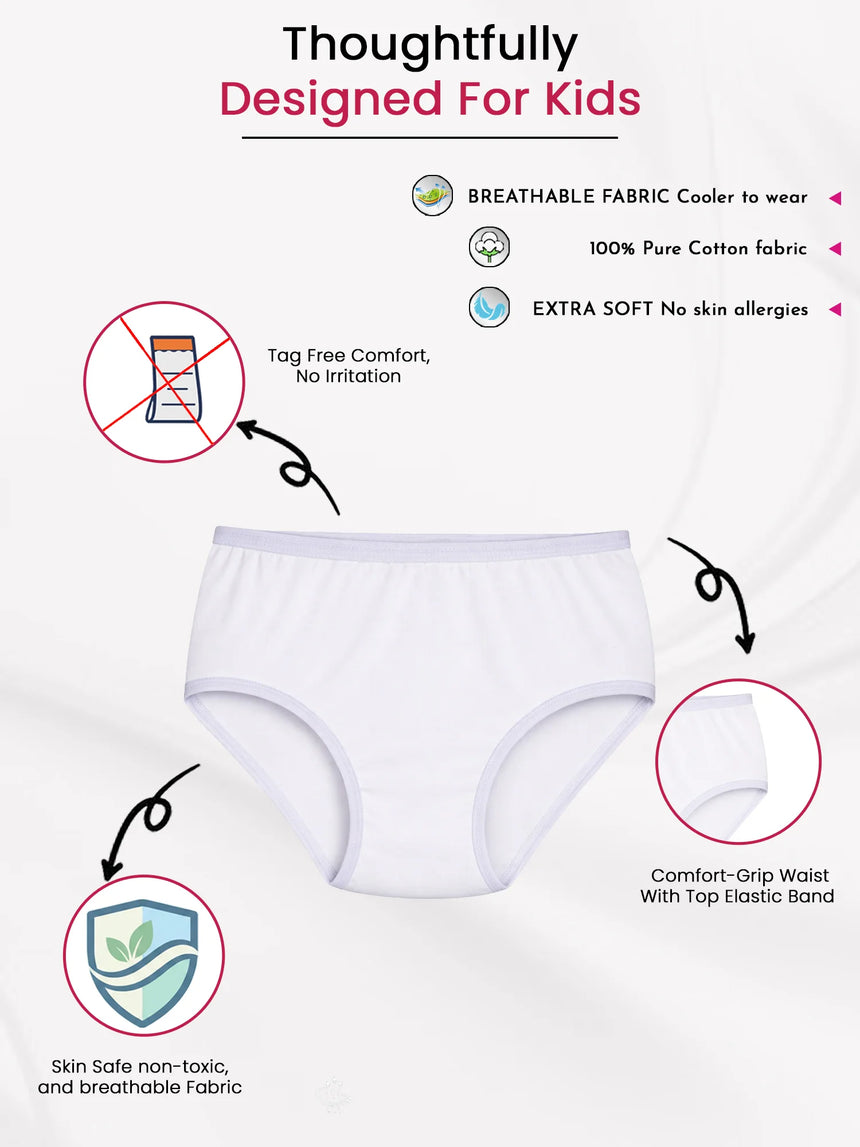 Girls Panty Top Elastic Pack of 3 - Bodycare