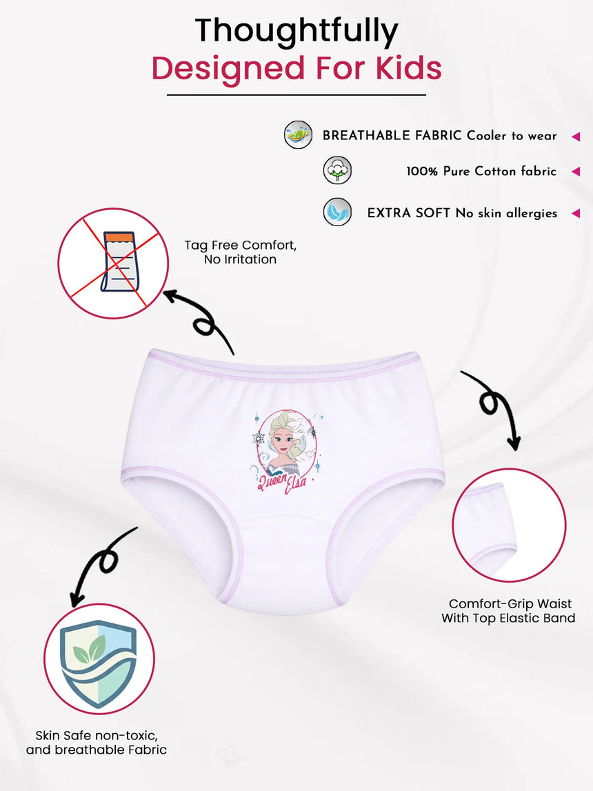 Baby Girls Frozen Panty Top Elastic Pack of 6 - Bodycare