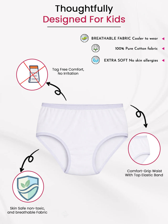 Girls Panty Top Elastic Pack of 6 - Bodycare