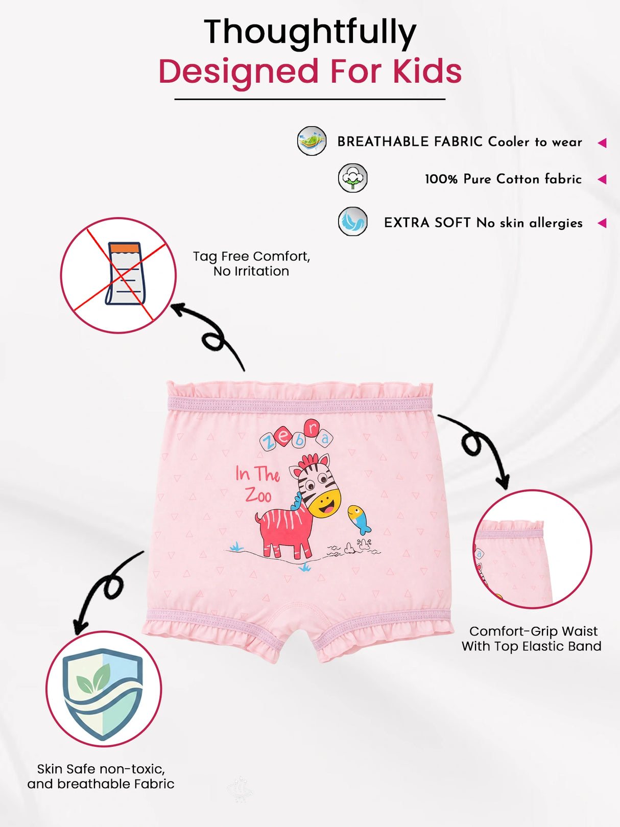 Unisex 100% Cotton Bloomer Pack of 6 - Bodycare