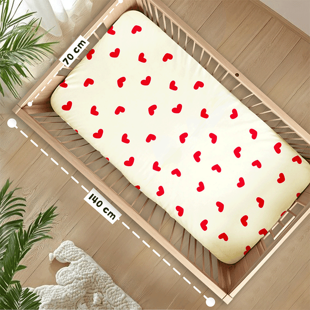 All Over Print Fitted Cot Sheet Pack of 2 - Bodycare