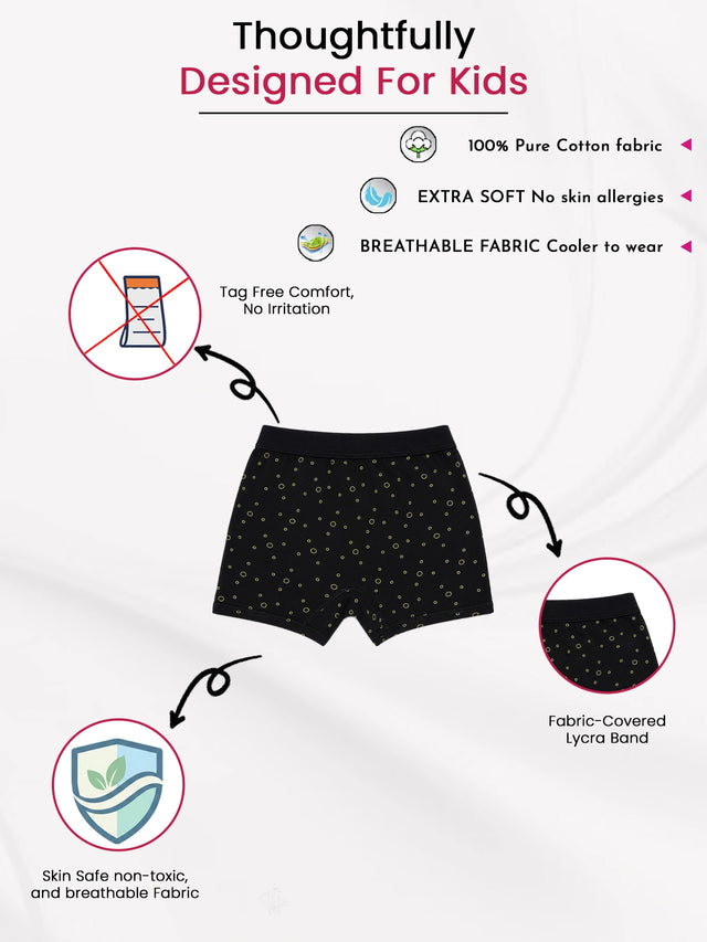 Girls Cotton Bloomers with Lycra Waistband and Ultrasoft Comfort Fit for Everyday Innerwear Use - Pack of 6