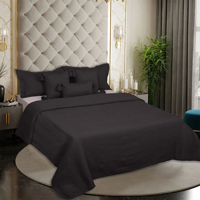 King Size Cotton Jersey Bedcover Camel Beige - Bodycare