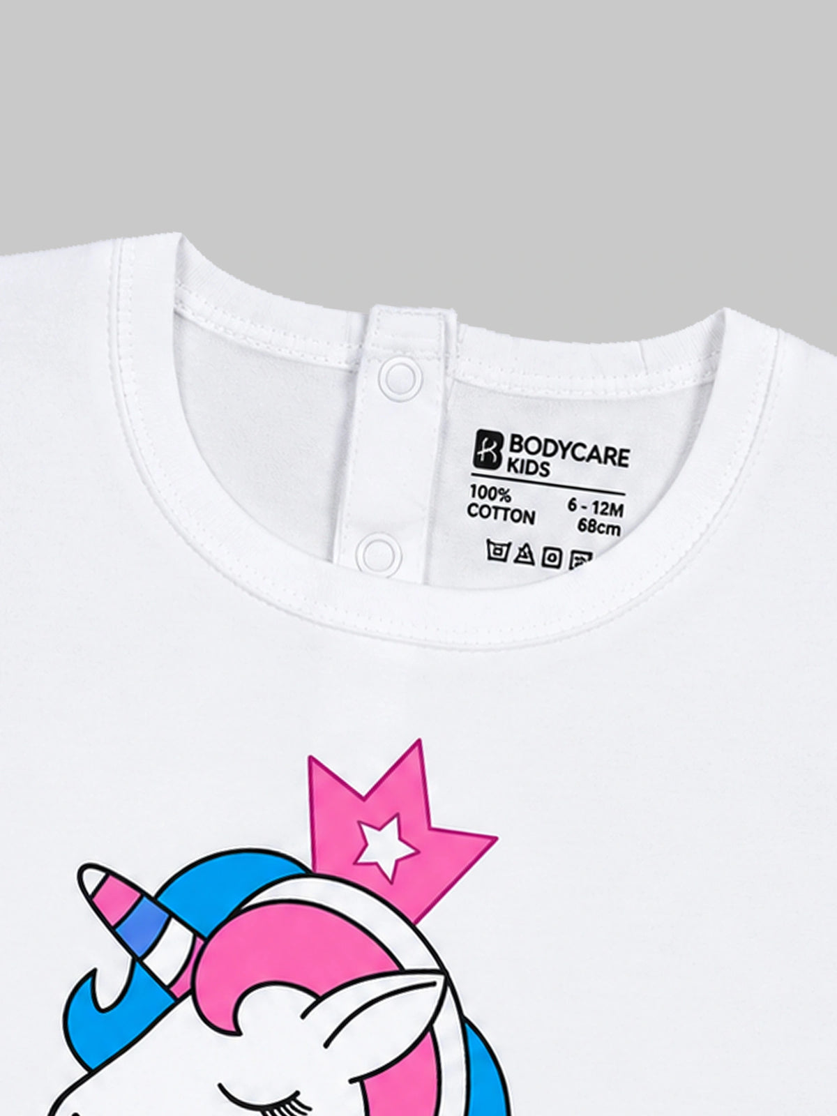 Baby Girls Cotton Round Neck Half Sleeve T-Shirt for Comfortable Casual Dressing and Regular Everyday Use - Pack of 1