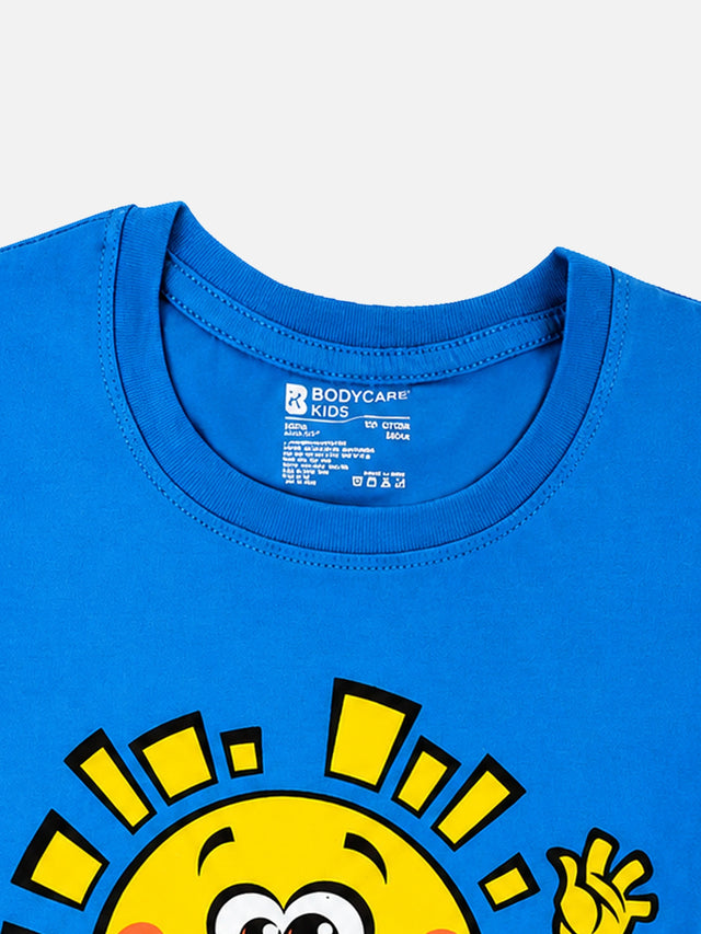 Baby Boys 100% Cotton T-Shirt Round Neck Half Sleeves Regular Fit Top with Soft Breathable Fabric for Daily Wear