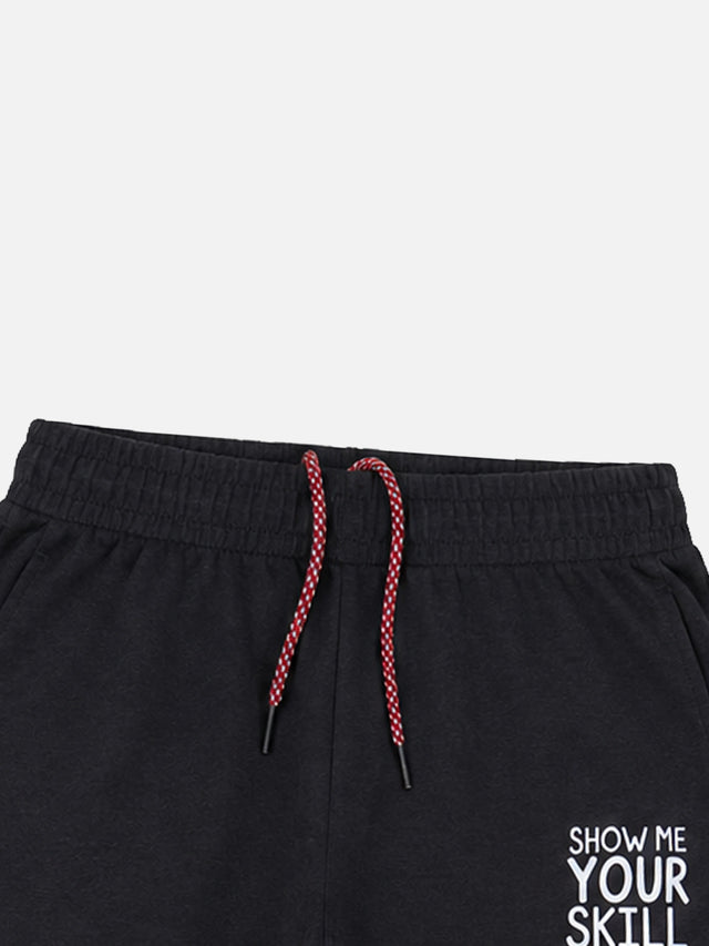 Boys French Terry Cotton Track Pant Regular Fit Joggers for Activewear, Playtime and Casual Comfort - Pack of 1