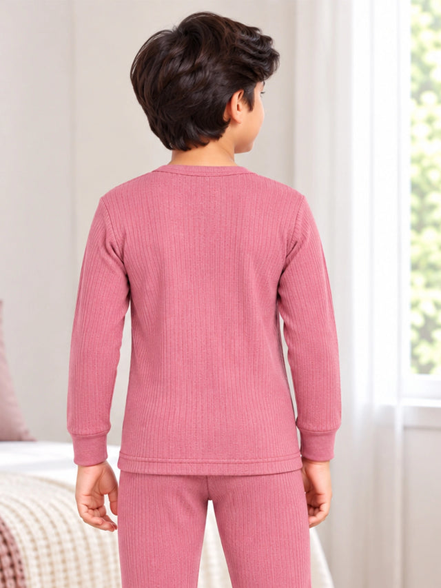 Unisex Antibacterial Round Neck Full Sleeve Thermal Top for Winter Innerwear Comfort and Warm Base Wear - Pack of 2