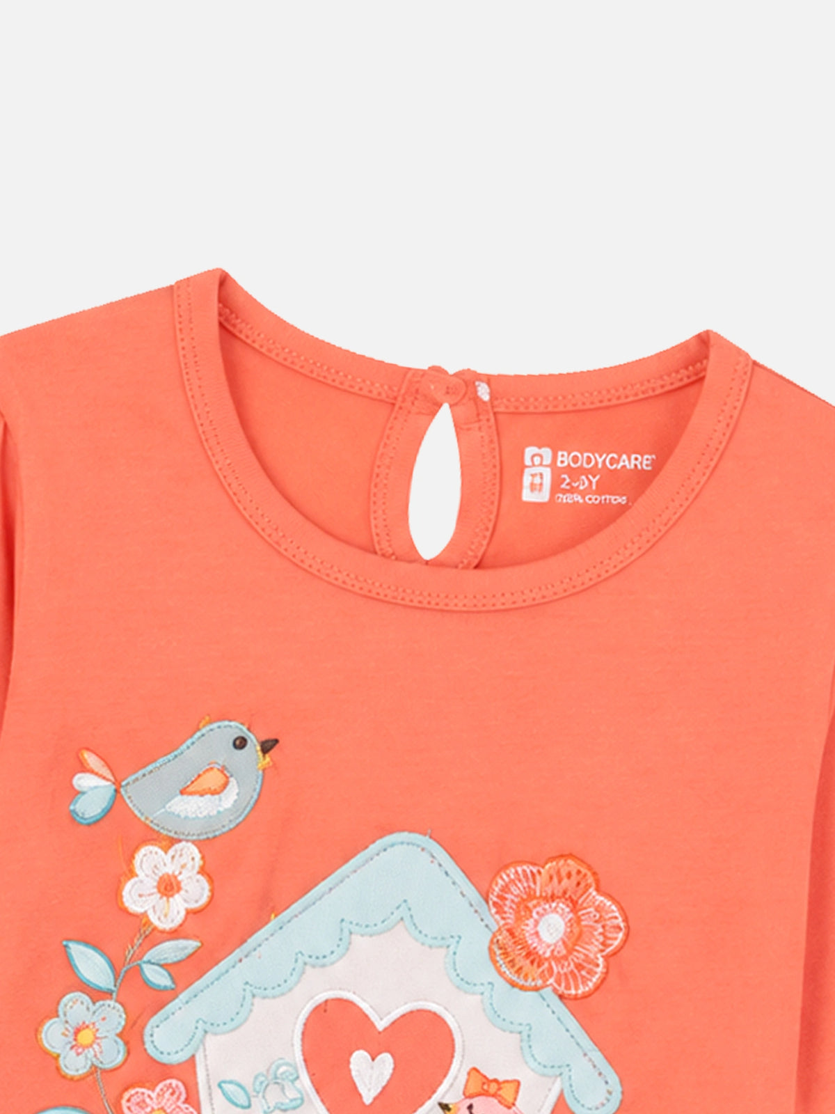 Baby Girls 100% Cotton Printed Full Sleeve T-Shirt with Regular Fit for Casual, Everyday Wear and Regular Use