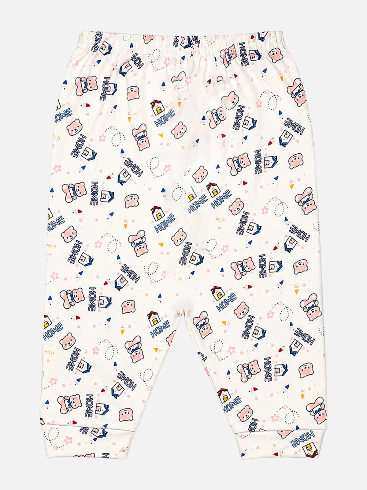 Unisex Baby Cotton Printed Top and Pyjama Set with Soft Comfort, Coordinated Nightwear Style and Everyday Ease