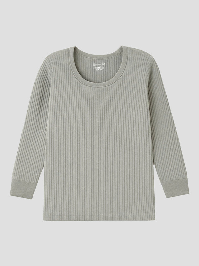 Unisex Full Sleeve Thermal Top with Round Neck Design for Warm Winter Wear and Comfortable Innerwear Use - Pack of 1