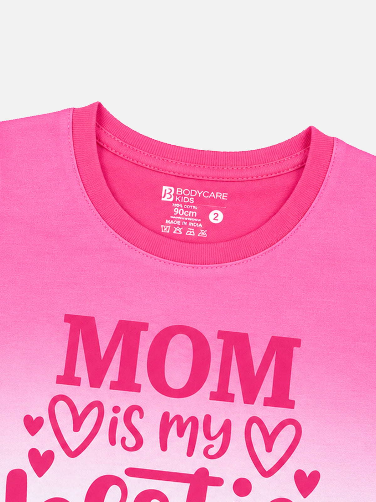Baby Girls Round Neck Half Sleeve T-Shirt for Casual Wear, Easy Movement, Everyday Comfort and Regular Use