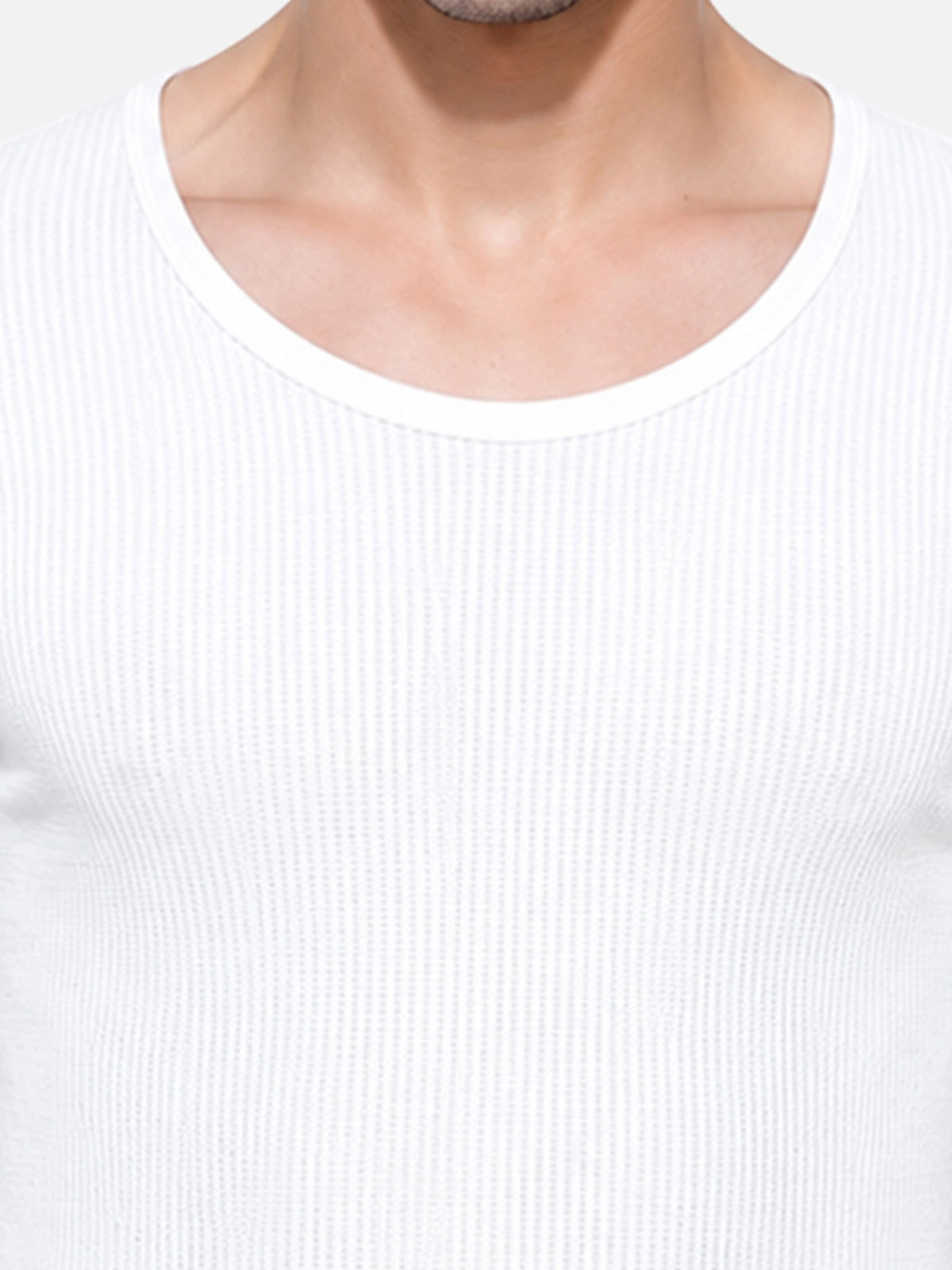 Men Thermal Top with Round Neck and Full Sleeves for Winter Wear, Warm Base Layer Comfort and Regular Use