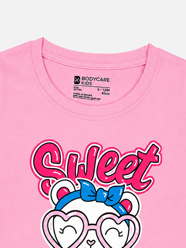 Baby Girls Solid T-Shirt Round Neck Full Sleeves Casual Wear Top for Playtime, Travel and Everyday Outfits - Pack of 1