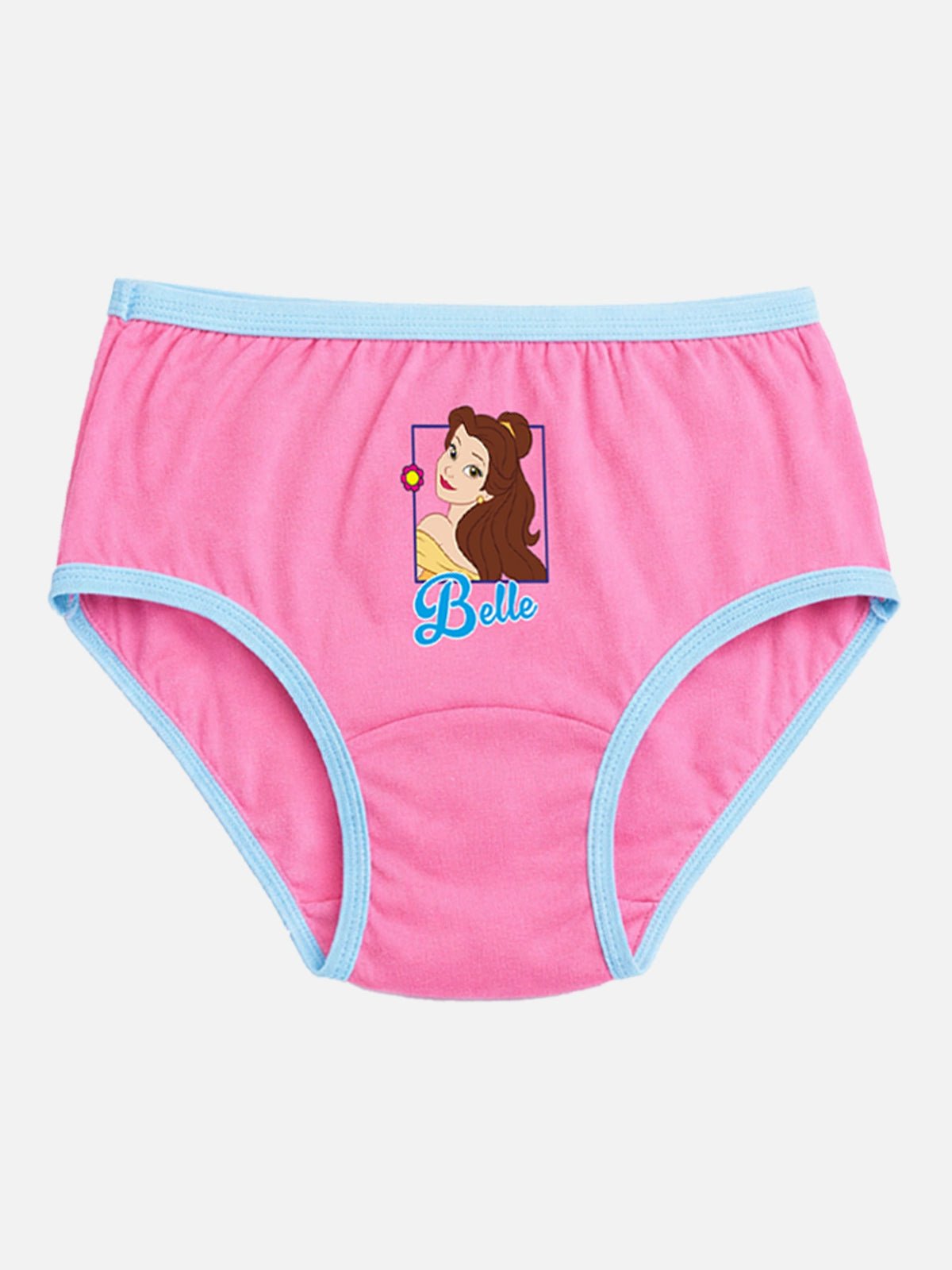 Girls Princess 100% Cotton Panty Underwear with Top Elastic for Soft Comfort and Daily Innerwear Use - Pack of 6
