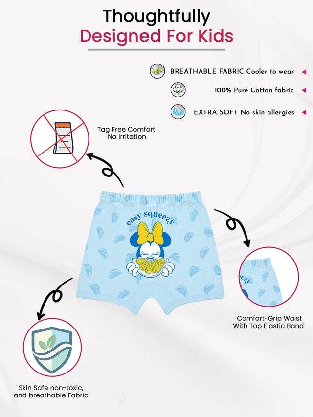 Girls 100% Cotton Bloomer with Inner Elastic for Everyday Innerwear Comfort and Easy Movement - Pack of 2