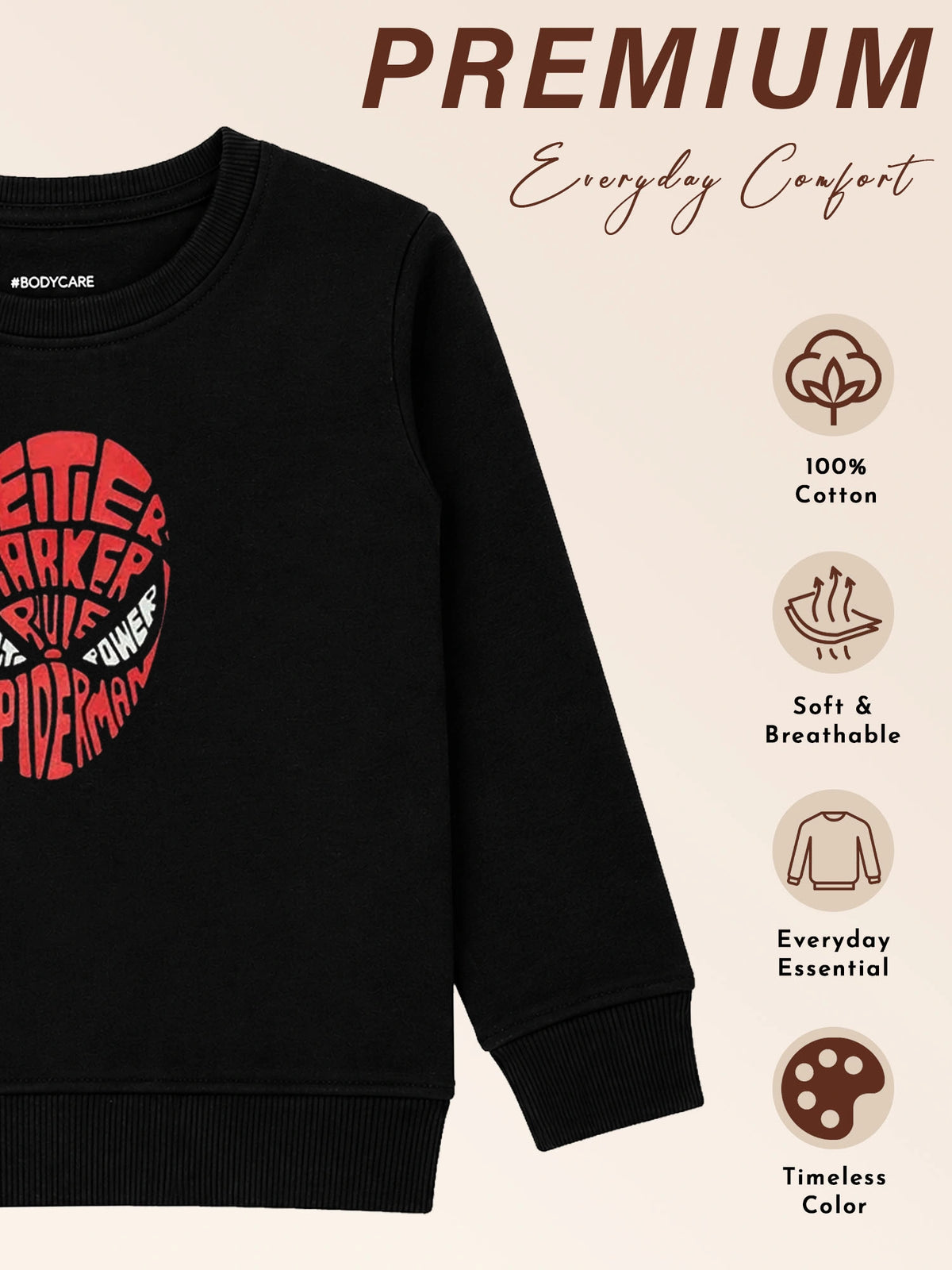 Baby Boys Avengers Round Neck Full Sleeves Sweatshirt for Casual Wear, Lounge Comfort and Everyday Wardrobe Use