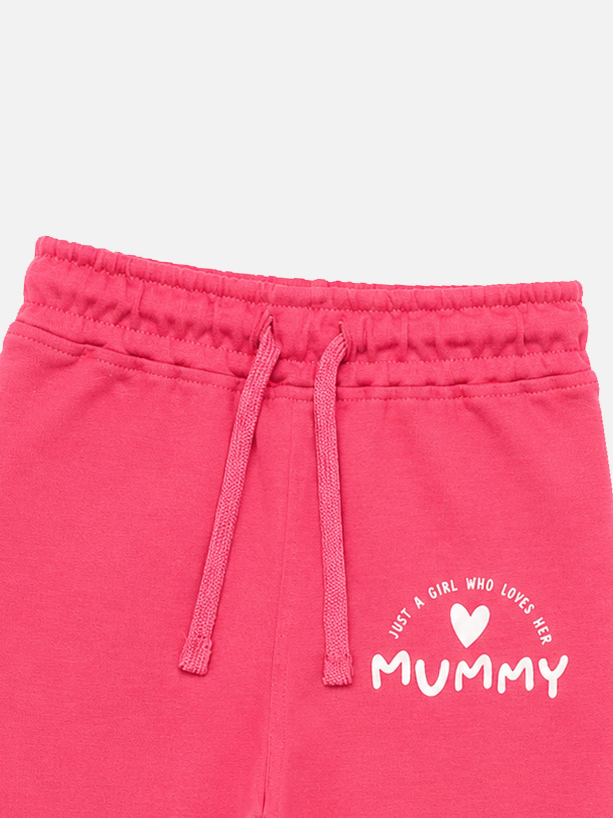 Baby Girls Interlock Track Pant with Printed Regular Fit for Casual Wear, Lounge Comfort and Easy Movement