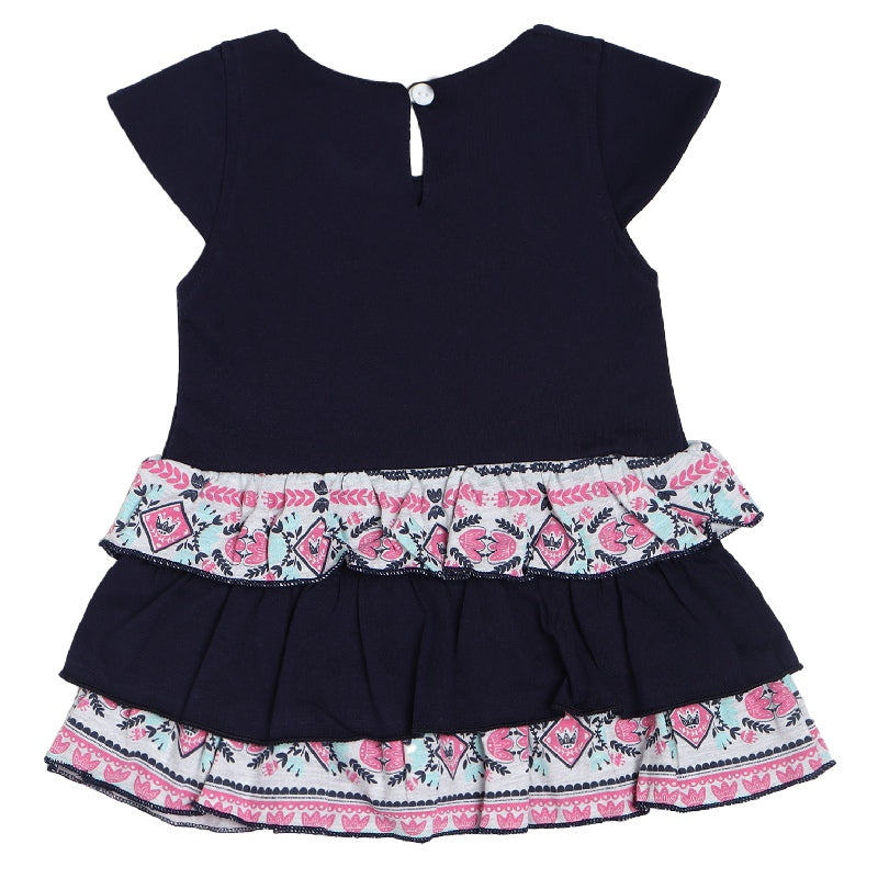 Bodycare Girls Cotton Half Sleeves Round Neck Frock