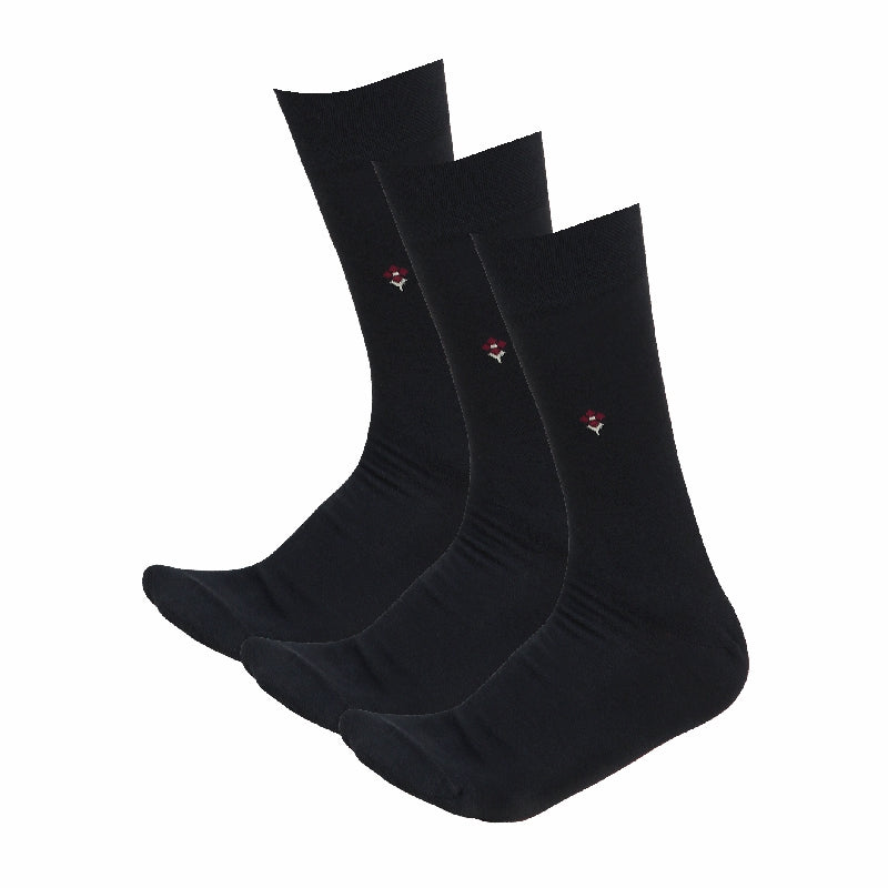Bodycare Mens Solid Mid Calf Length Socks Pack Of 3
