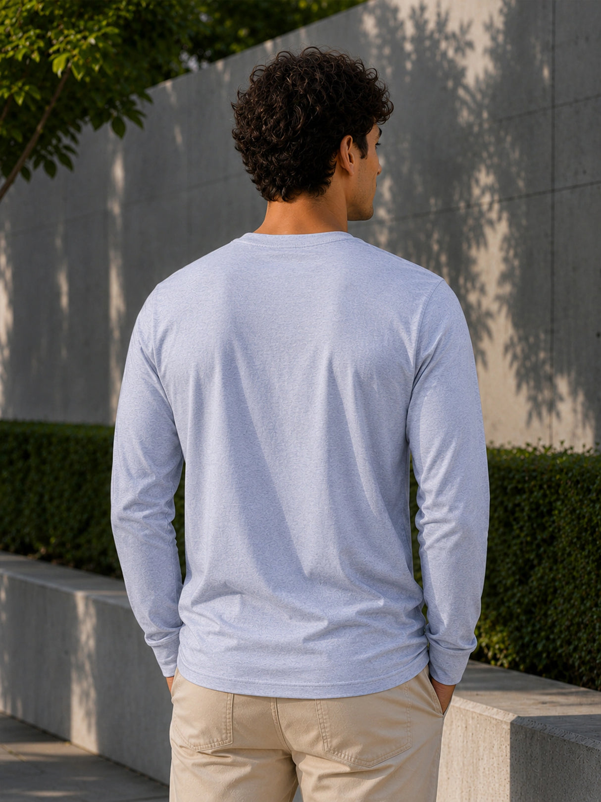 Men T-Shirt Round Neck Full Sleeves with Regular Styling for Everyday Casual Wear and Easy Layering Comfort