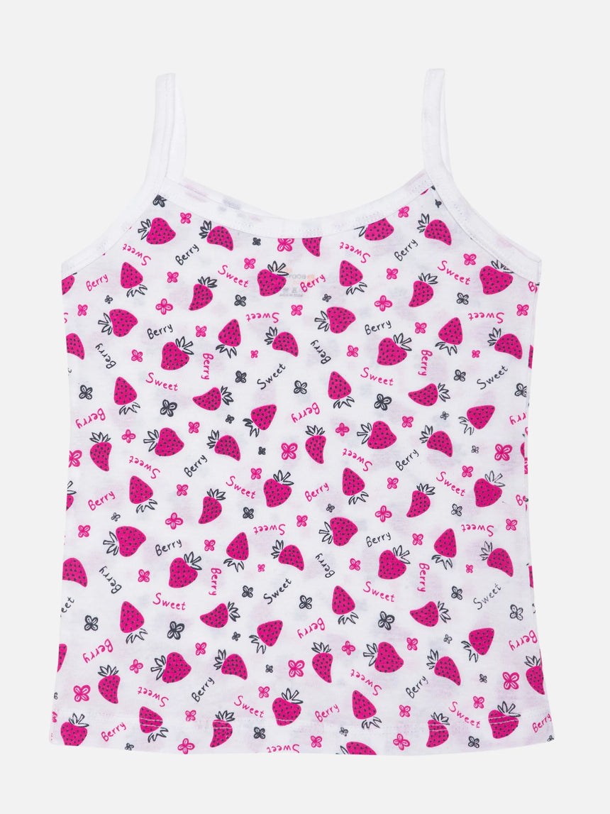 Girls 100% Cotton Vest Round Neck Dori Neck Pack of 2 - Bodycare