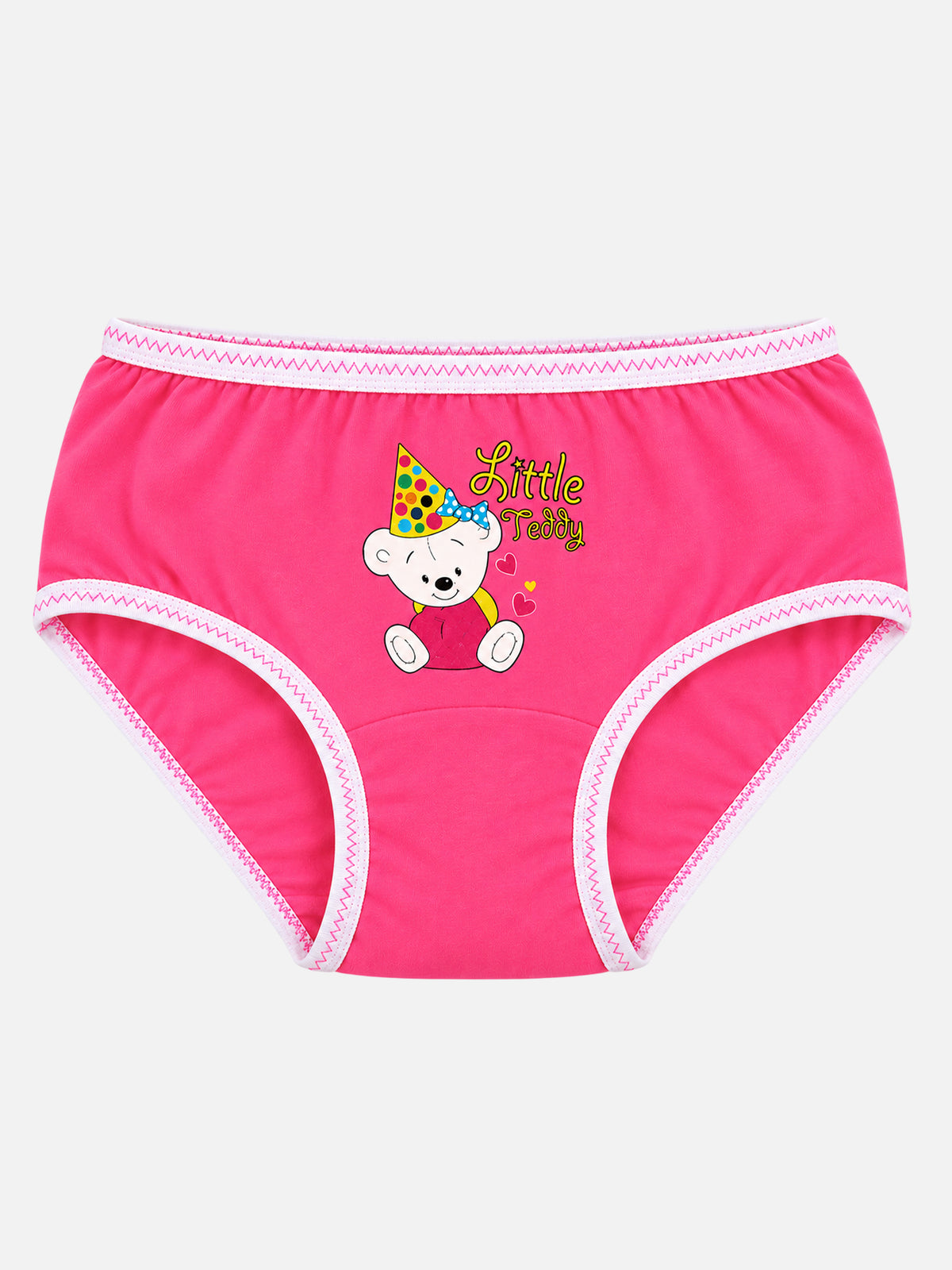 Girls Printed Innerwear Panty with Top Elastic for Everyday Comfort, Easy Fit and Wardrobe Essentials - Pack of 3