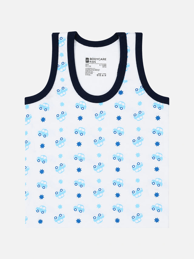 Boys Round Neck Sleeveless Vest Innerwear for Comfortable Daily Wear, Easy Movement and Wardrobe Essentials - Pack of 3