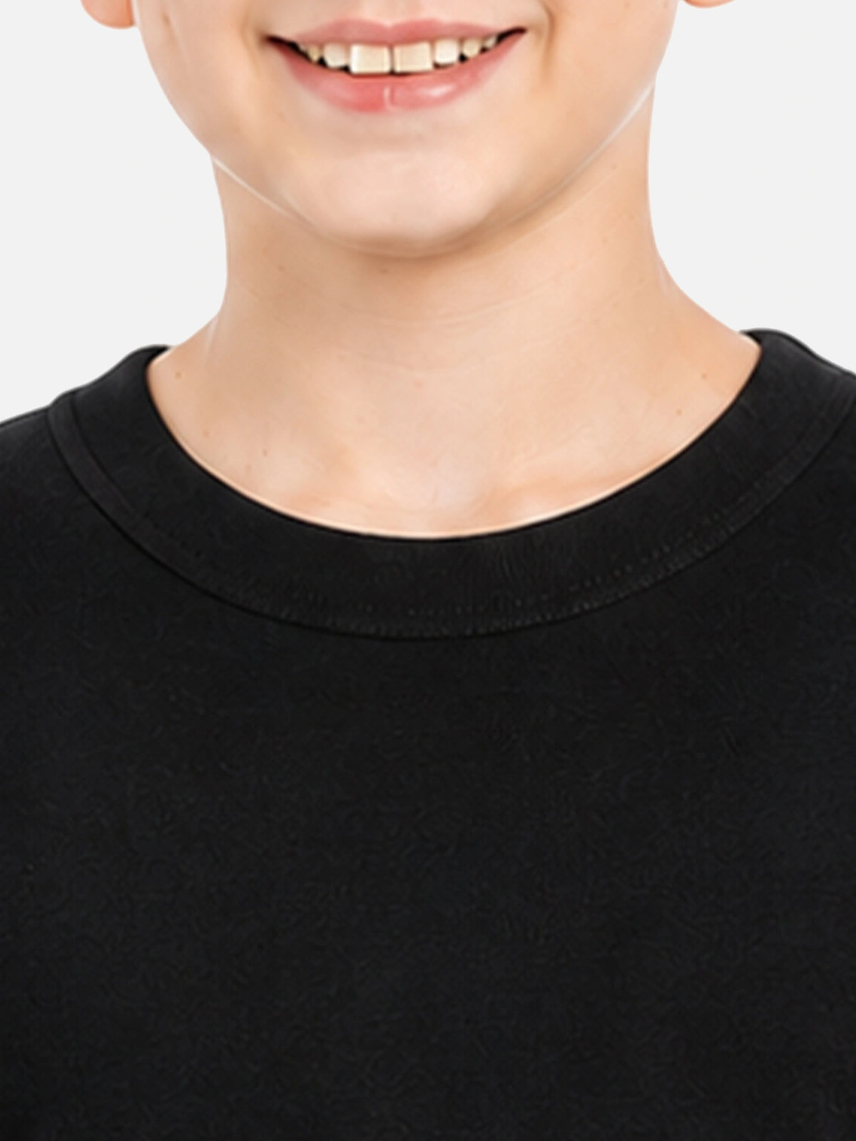 Unisex Kids Heat Max Thermal Top Round Neck Full Sleeves with Fur Fleece Inside for Very High Warmth - Pack of 1