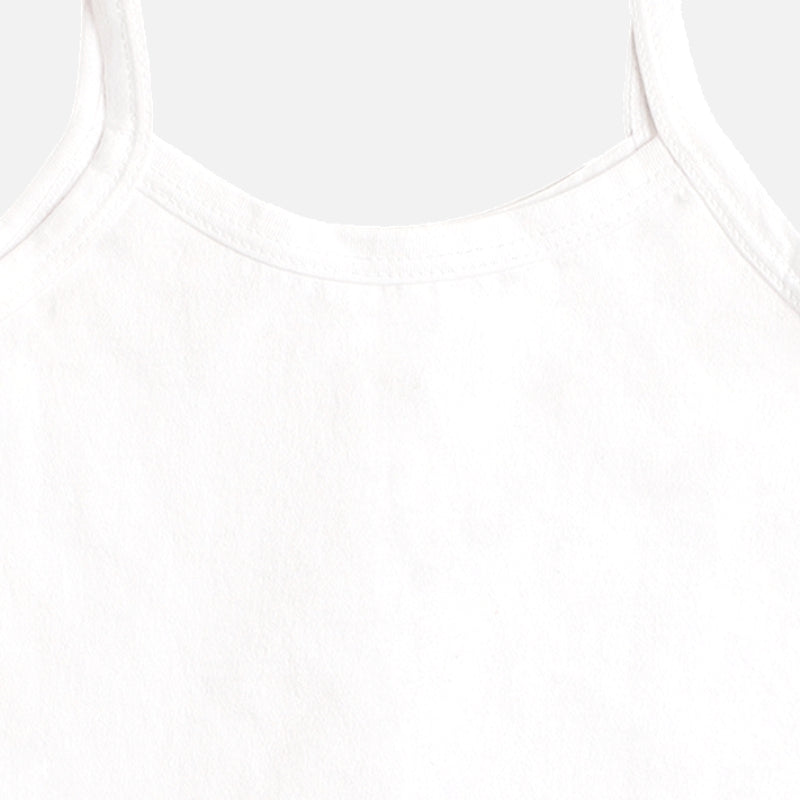 Bodycare Girls Vest Round Neck Sleeveless Solid Pack Of 3