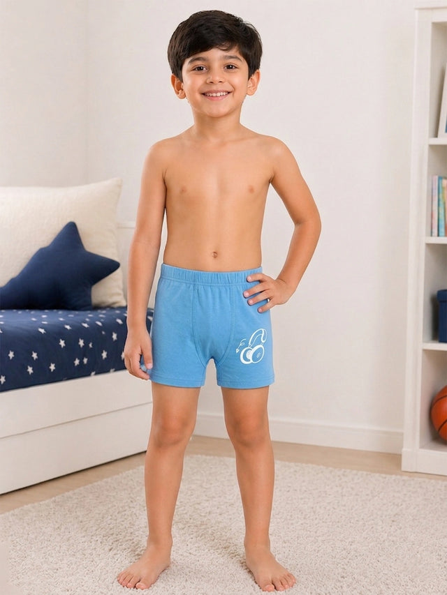 Boys Cotton Inner Elastic Trunk for Everyday Innerwear Comfort and Practical Wardrobe Rotation - Pack of 3