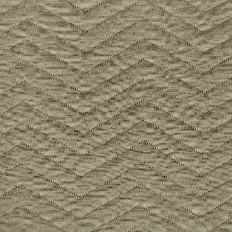 King Size Cotton Jersey Bedcover Chevron Green - Bodycare