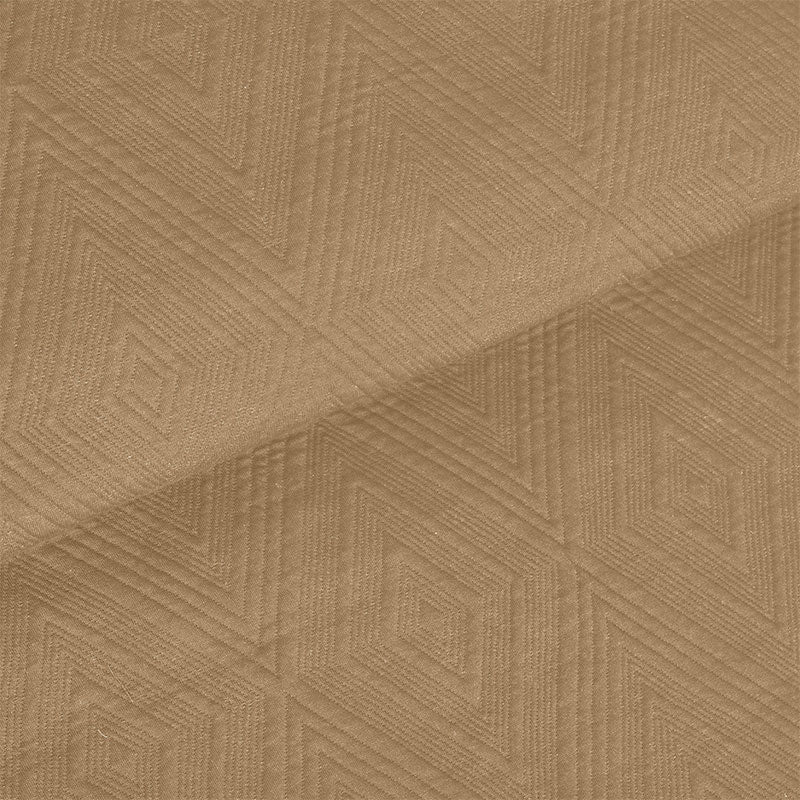 BodyComfy 100% Cotton Hosiery King-Size Fitted Bedcover – Layered Diamond Geometric Pattern