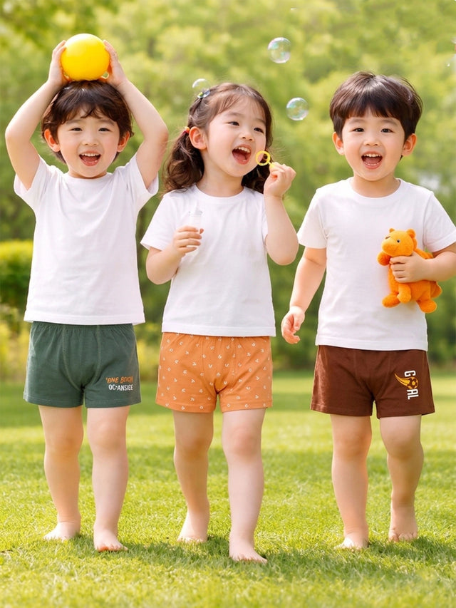 Boys Cotton Innerwear Trunk Inner Elastic for Everyday Innerwear Comfort, Secure Fit and Regular Use - Pack of 3