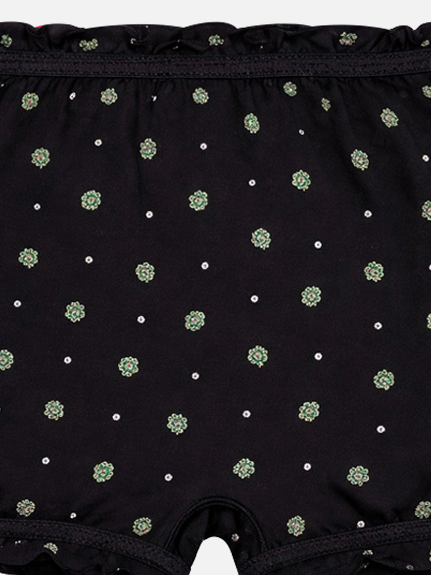 Girls 100% Cotton Bloomer Attach Elastic Pack of 3