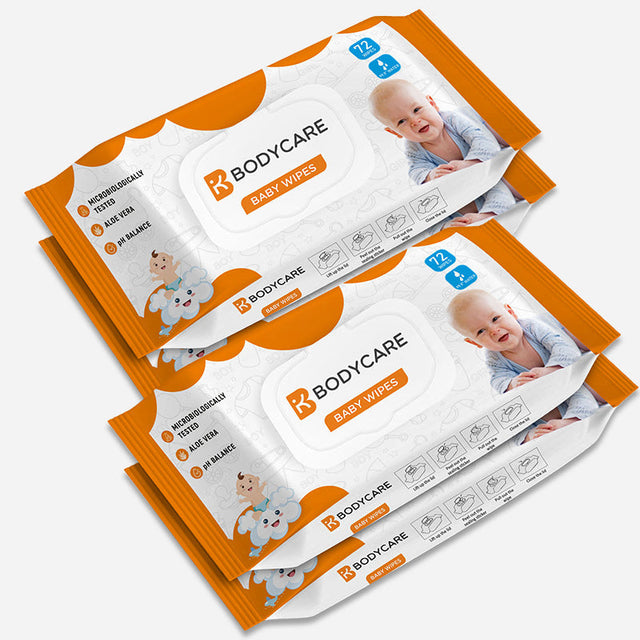 Unisex Wet Wipes Pack of 4 - Bodycare