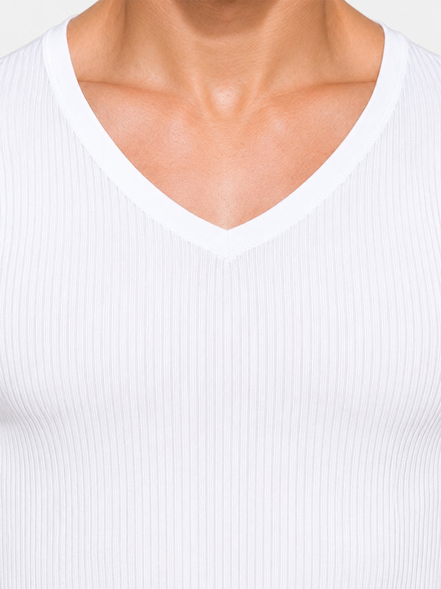 Men Antibacterial Thermal Top with V Neck and Half Sleeves for Winter Base Layering and Cold-Weather Comfort Essentials