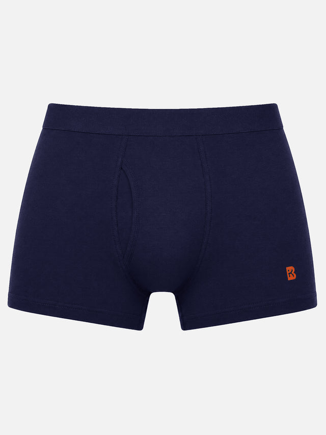 Boys Cotton Trunks with Breathable Innerwear Fabric, Comfortable Elastic Waistband and Stretch Fit - Pack of 2