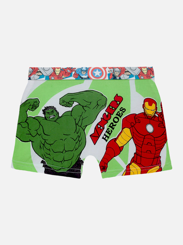 Boys Avengers Cotton Spandex Trunk Underwear with Top Elastic for Stretch Comfort and Daily Innerwear Use - Pack of 4